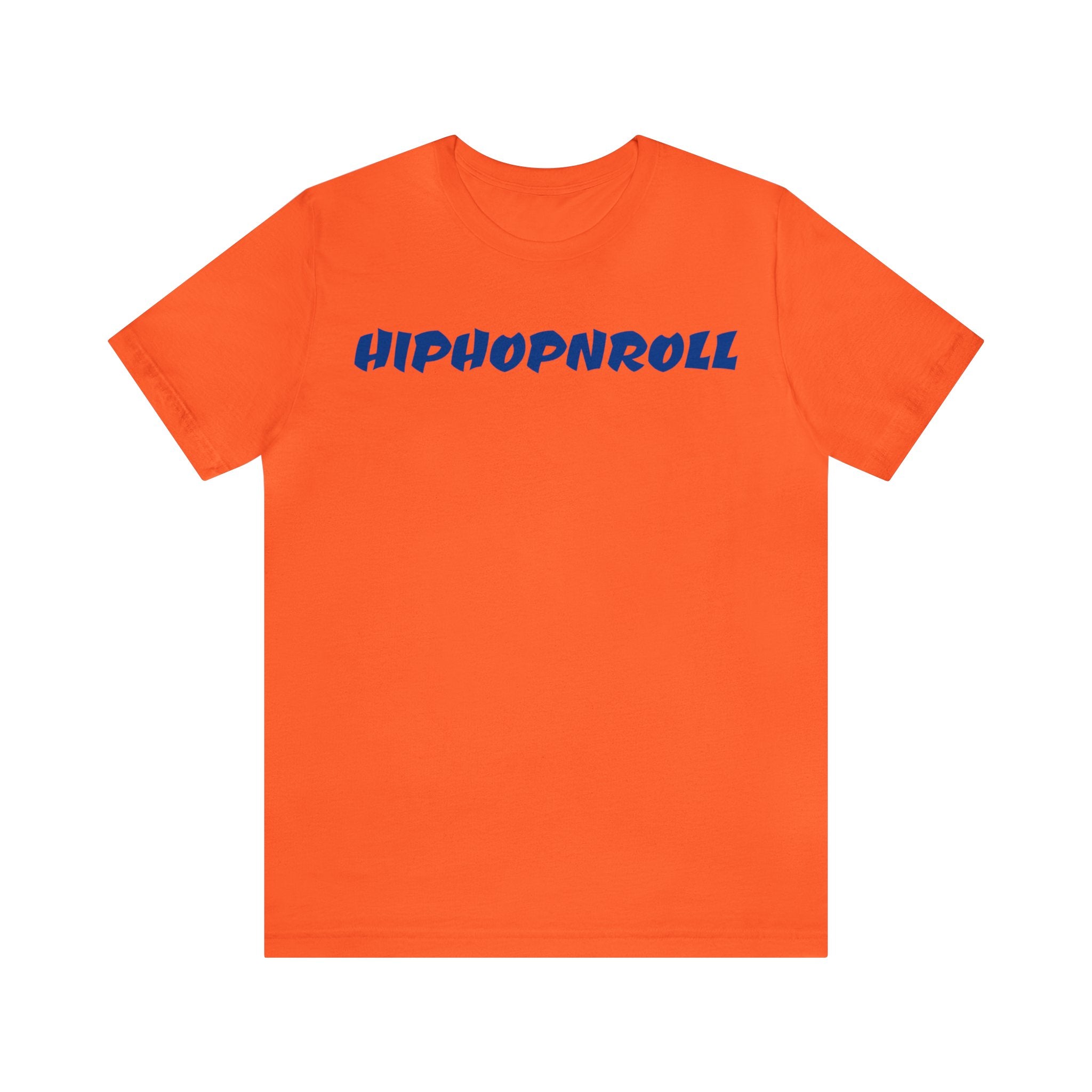 HIPHOPNROLL ORANGE AND BLUE TEE