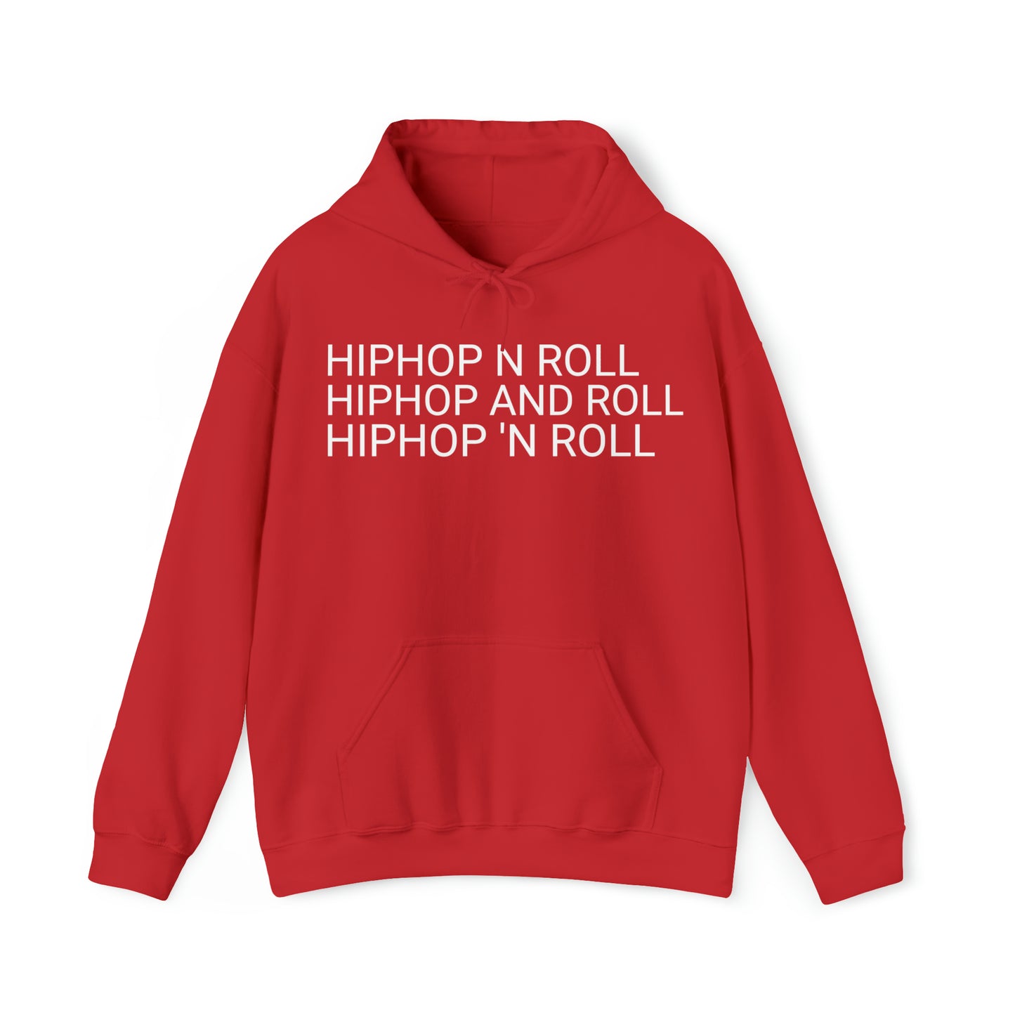 Red HIPHOP N ROLL HIPHOP AND ROLL HIPHOP 'N ROLL Hooded Sweatshirt